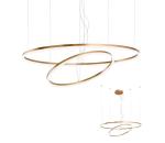 Redo Redo 01-1721 - LED Luster na lanku ORBIT LED/42W + LED/66W/230V bronz