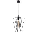 Jupiter Jupiter 1641 - Luster na lanku SAO 1xE27/60W/230V čierna