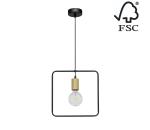 1651174 - Luster na lanku CARSTEN 1xE27/60W/230V matný dub