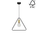 1652174 - Luster na lanku CARSTEN 1xE27/60W/230V matný dub