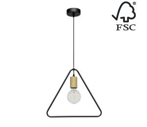 1652174 - Luster na lanku CARSTEN 1xE27/60W/230V matný dub