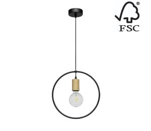 1650174 - Luster na lanku CARSTEN 1xE27/60W/230V matný dub