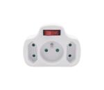 P103 - Rozbočovacie zásuvky 1Z 10A + 2Z 2,5A s vypínačom