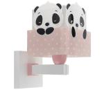 Dalber Dalber 63169S - Detské nástenné svietidlo PANDA 1xE27/60W/230V ružová
