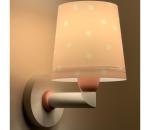 Dalber Dalber 82219S - Detské nástenné svietidlo STAR LIGHT 1xE27/60W/230V ružová