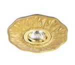 Ideal Lux LEDKO 115610 - Podhľadové svietidlo POLKA 1xGU10/50W/230V zlatá