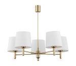 Argon Argon 2106 - Luster na tyči PONTE 5xE27/15W/230V mosadz/krémová