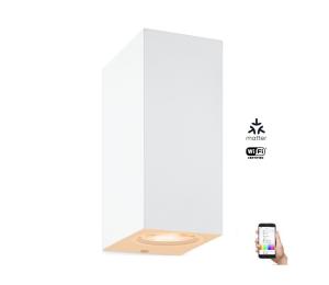 WiZ WiZ - LED RGBW Stmievateľné nástenné svietidlo UP&DOWN 2xGU10/4,7W/230V biela Wi-Fi