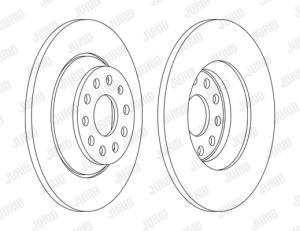 JURID Brzdový kotúč 563168JC