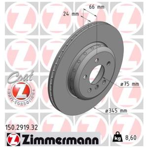 ZIMMERMANN Brzdový kotúč 150291932