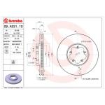 BREMBO Brzdový kotúč 09A53110