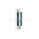 MAHLE ORIGINAL Palivový filter KL167