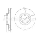 CIFAM Brzdový kotúč 800898