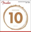 Fender Phosphor Bronze Acoustic 10 - 48 Guitar Strings, Ball End