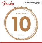 Fender Phosphor Bronze Acoustic 10 - 48 Guitar Strings, Ball End