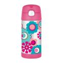 Thermos FUNtainer Detská termoska so slamkou - kvety 355 ml
