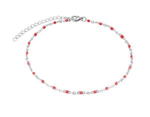 Silvego Jemný oceľový retiazka na nohu KMM1749