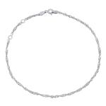 Silvego Strieborná retiazka točená curb na nohu Caitlin ZT161295A