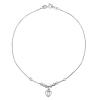 Silvego Strieborná retiazka na nohu Jasmine so srdcom a guličkami ZT120230A