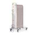 Klarstein Thermaxx Retroheat, olejový radiátor, 2000 W, kolieska, sivohnedý (taupe)