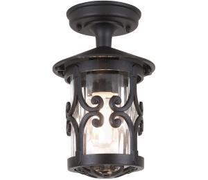 Elstead Elstead - Vonkajšie stropné svietidlo HEREFORD 1xE27/100W/230V IP23 čierna