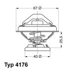 WAHLER Termostat chladenia 417685D