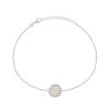 Brilio Silver Pôvabný náramok so syntetickým opálom BRC37WP