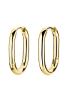 Rosefield Luxusné pozlátené náušnice kruhy Essentials JEOLG-J567/JEOSG-J569 1,4 x 1 cm