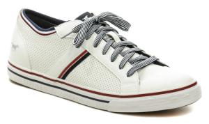 Mustang 4147-308-1 biele pánske poltopánky EUR 45