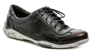 Kristofer 892 BSV čierne bordovej pánske poltopánky EUR 43