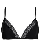 Calvin Klein - flirty unlined triangle čierna podprsenka s nastaviteľnými ramienkami