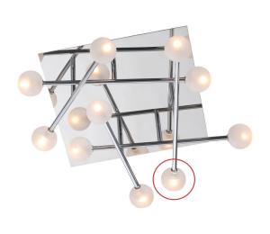 Luxera Luxera 17101 - Náhradné sklo OLIVIA G4