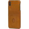 Puzdro Dbramante Tune iPhone XS Max, kožené - hnedé