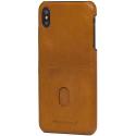 Puzdro Dbramante Tune iPhone XS Max, kožené - hnedé