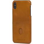 Puzdro Dbramante Tune iPhone XS Max, kožené - hnedé