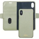 IPH X/XS oliv.zelené NY kožené puzd. 2v1 dbramante
