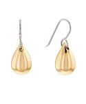 Calvin Klein Elegantné bicolor náušnice z ocele Sculptured Drops 35000074