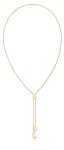Calvin Klein Moderný pozlátený náhrdelník s posuvným zapínaním Sculptured Drops 35000087