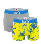 LEVI`S - 2 PACK boxerky Levi`s palace blue & yellow