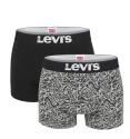 LEVI`S - 2 PACK boxerky Levi`s mid grey melange pattern