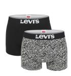 LEVI`S - 2 PACK boxerky Levi`s mid grey melange pattern