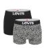 LEVI`S - 2 PACK boxerky Levi`s mid grey melange pattern