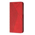Peňaženkové puzdro Diamond Pattern case červené – Motorola Moto E32 / E32s