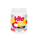 VITABALANS Vita C 500 mg + zinc + D 50 µg žuvacie s jahodovou príchuťou 150 tabliet