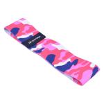 Látková odporová guma , S - odpor do 54 kg - Růžová kamufláž