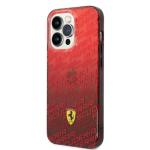 Ferrari Gradient Allover Zadní Kryt pro iPhone 14 Pro Max Red