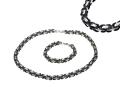 Sam`s Artisans Sada šperkov Black King chirurgická oceľ ISM003