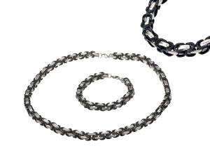 Sam`s Artisans Sada šperkov Black King chirurgická oceľ ISM003