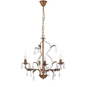 Visiaci luster Teresa s krištáľmi, 3-plameňový