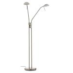 Stojaca LED lampa Pool TW, 2-plameňová, nikel